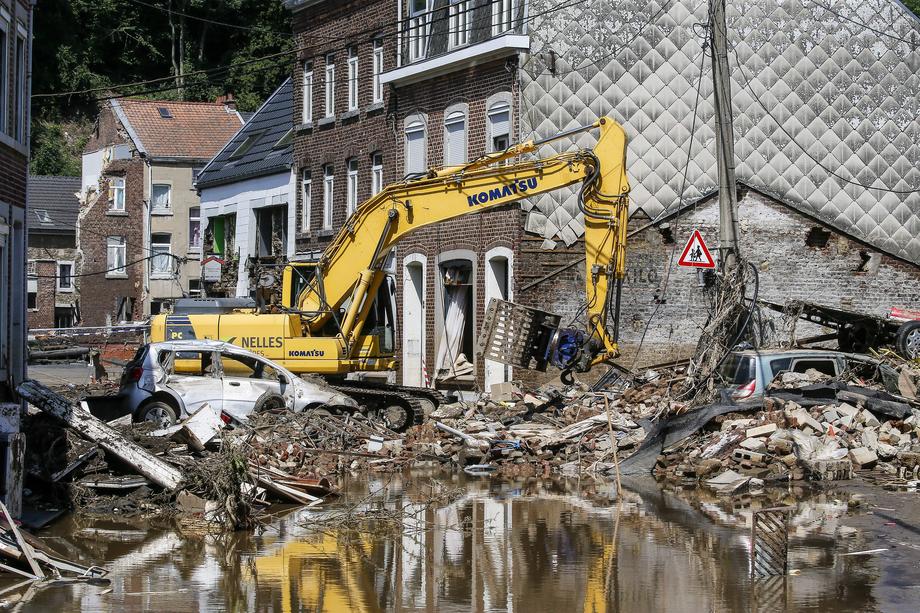 Flooding in Belgium