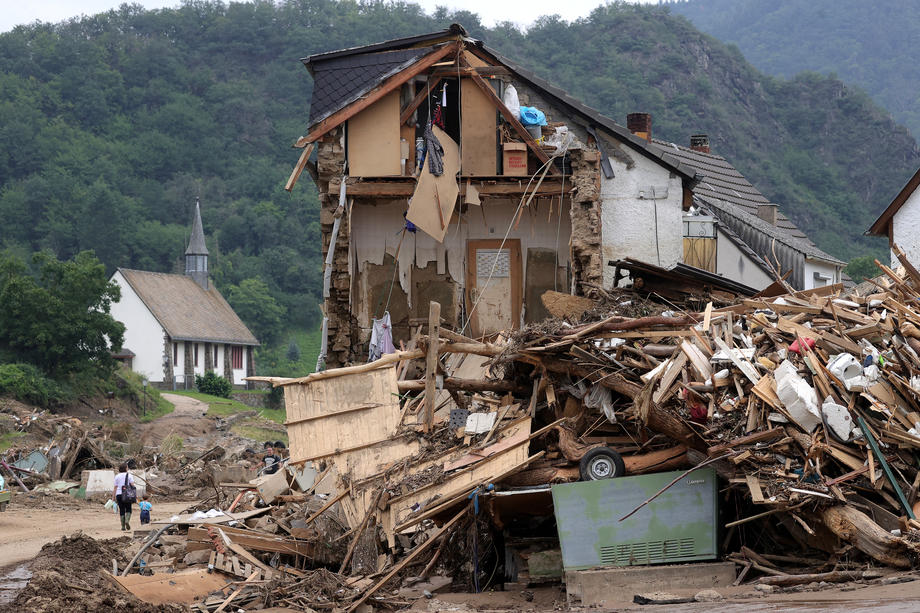 Floodings in Germany aftermath