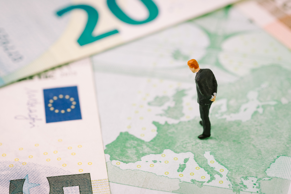 Europe,,Brexit,Or,Britain,Economy,Or,Financial,Concept,,Miniature,Figure