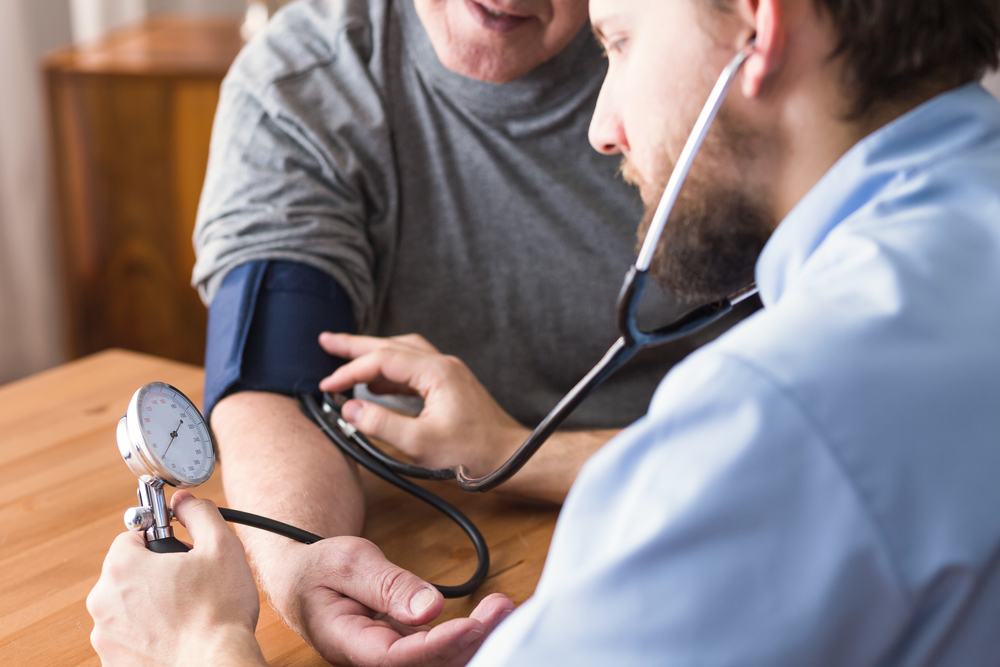Hypertensive,Senior,Man,During,Blood,Pressure,Measurement