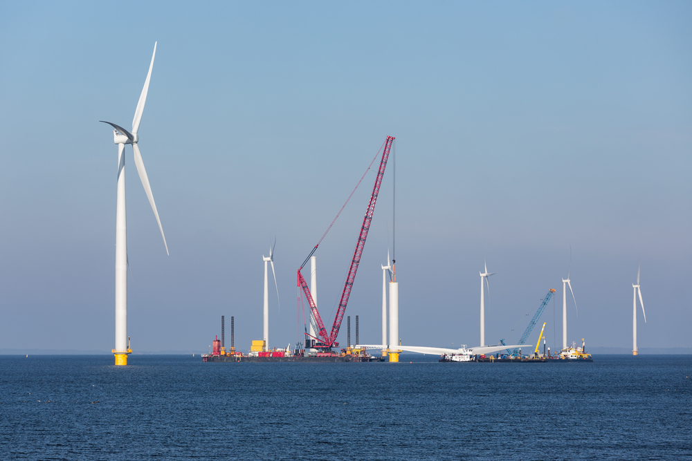 Construction,Site,New,Offshore,Wind,Farm,Near,The,Dutch,Coast