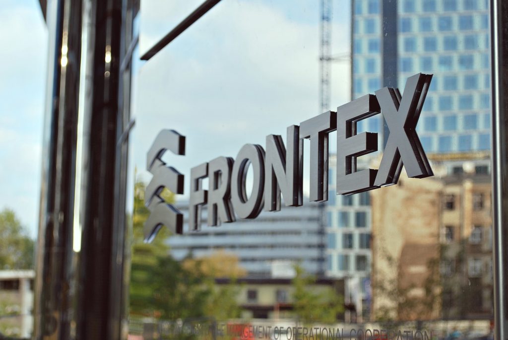 Warsaw,poland.,May,2015.,Frontex,Building.,Sign, »frontex »,Office.