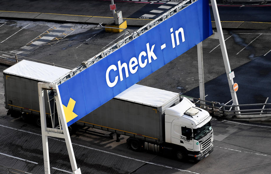 Freight traffic slowly resumes at Dover Port