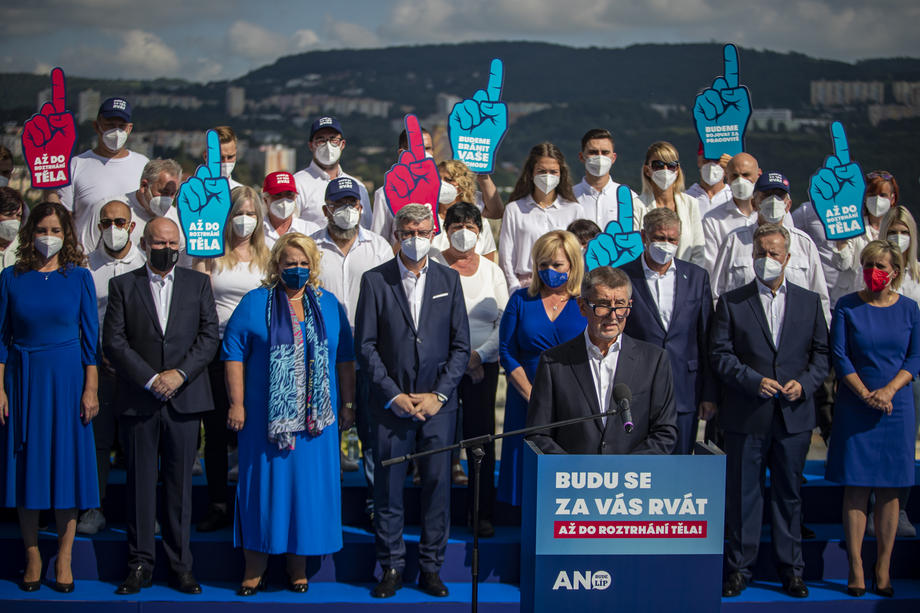 Czech Prime Minister Andrej Babis campaign kick off