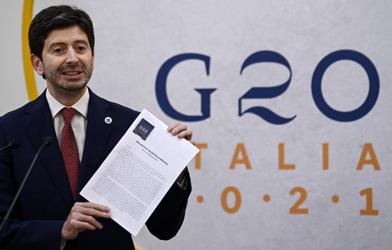 Les ministres de la Santé du G20 signent le « Pacte de Rome » pour la distribution de vaccins dans le monde