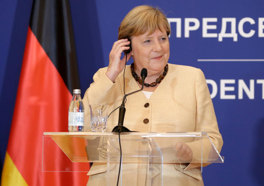 German Chancellor Angela Merkel visits Serbia