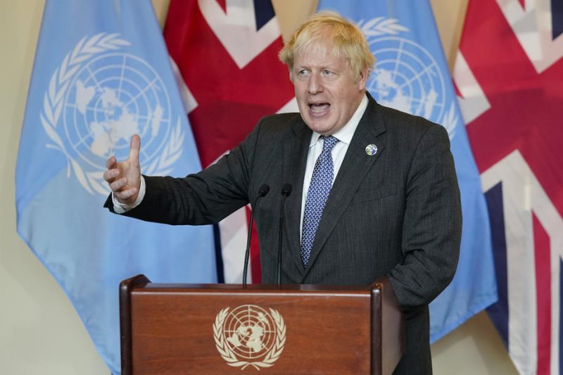 Boris Johnson appelle la communauté internationale à faire davantage pour lutter contre la crise climatique