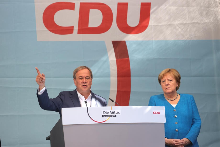 CDU party election campaign closing in Aachen