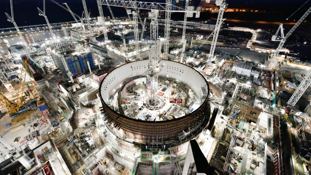 Hinkley Point C night