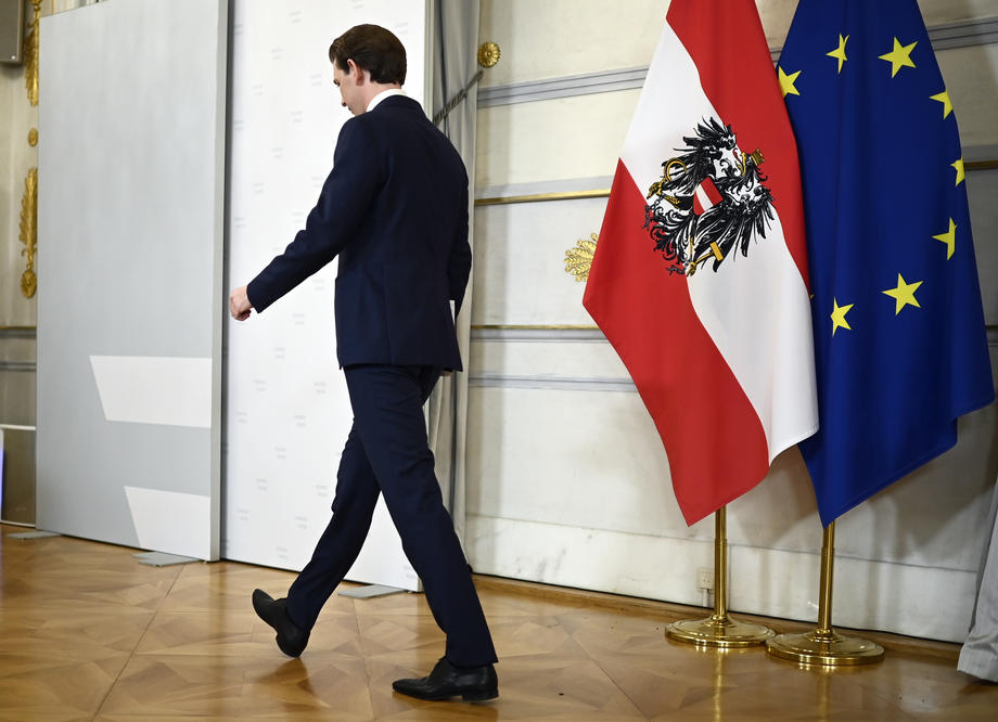 Austrian Chancellor Sebastian Kurz resigns