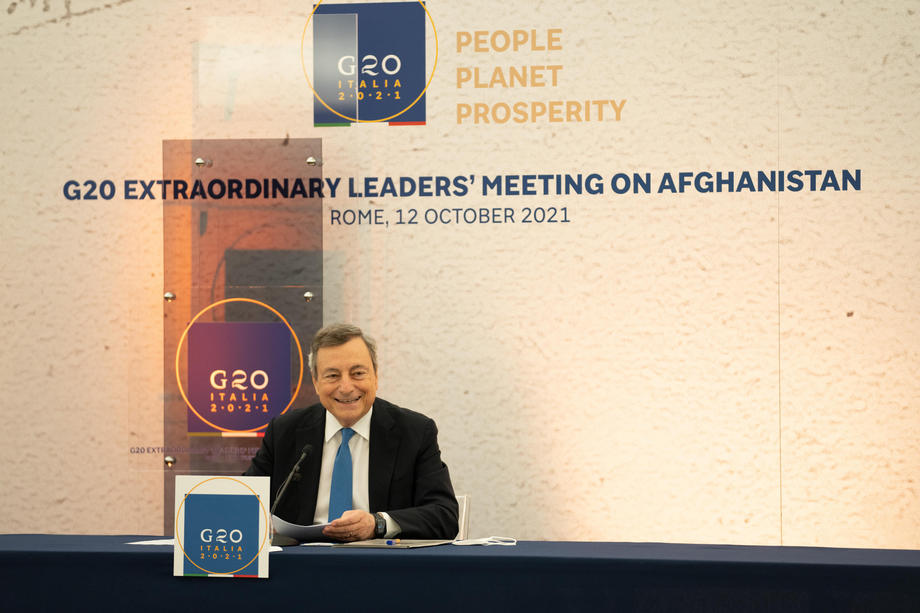 Italian Prime Minister press conference following G20 Extraordinary Leader&rsquo;s meeting on the Afghanistan crisis