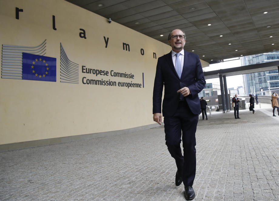 Austria&rsquo;s Chancellor Alexander Schallenberg visits EU institutions