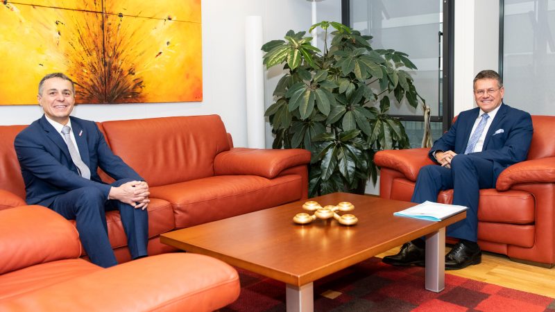 Diamétralement opposées, la Suisse et l’UE continuent de se parler sans se parler