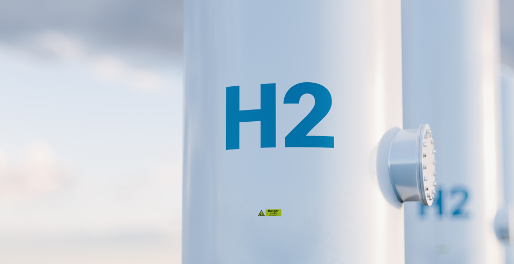 Hydrogen,Storage,Tank,Concept,In,Beautiful,Morning,Light.,3d,Rendering.