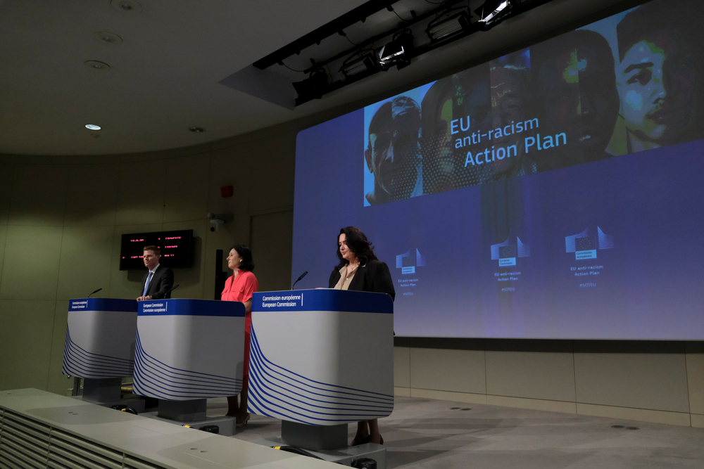 Brussels,,Belgium.,18th,September,2020.,Press,Conference,By,Vice-president,Vera