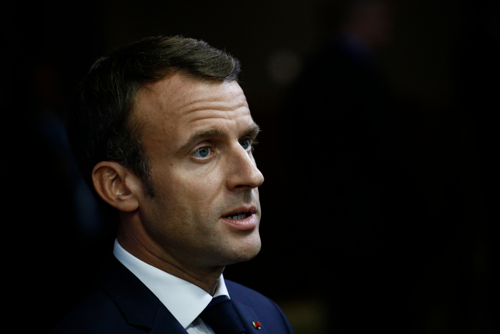 Brussels,,Belgium.,17th,Oct,2018,.french,President,Emmanuel,Macron,Arrives