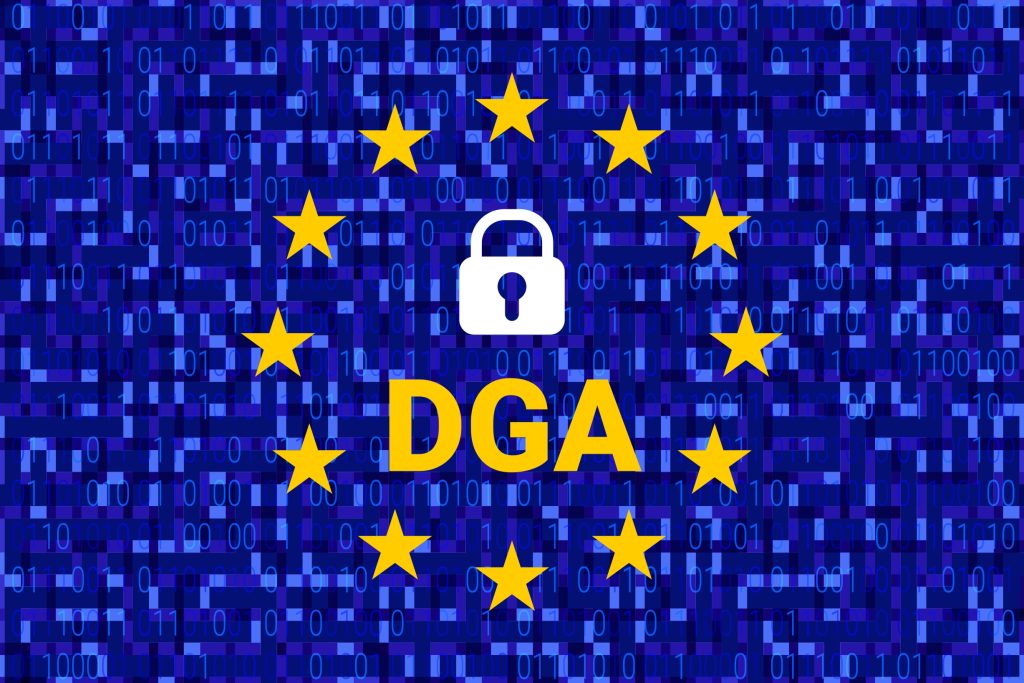 Data,Governance,Act,-,Dga.,Vector,Illustrarion.,Europe,Union,Sign