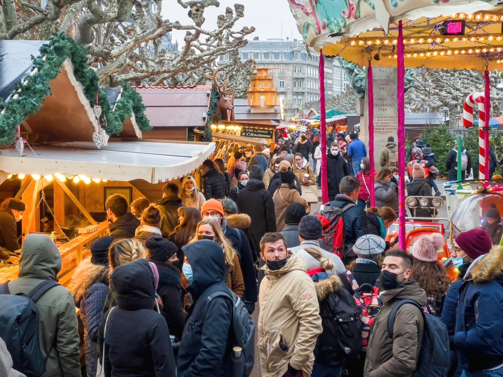 Strasbourg,,France,-,Nov,26,,2021:,Crowd,Of,People,Attenting