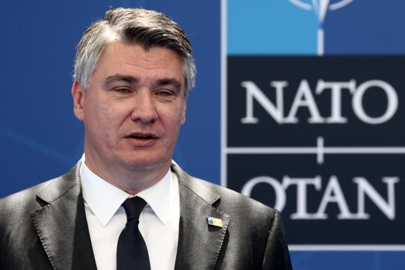 L’Ukraine se dit « profondément déçue » par les déclarations du Président croate