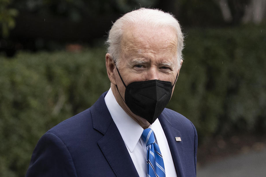 US President Joe Biden and First Lady Jill Biden depart the White House