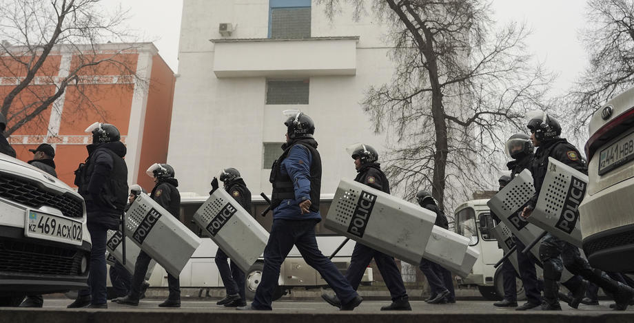 Rally over a hike in energy prices in Kazakhstan