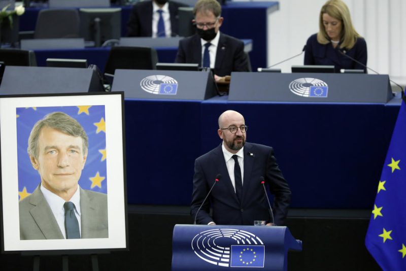 Dernier hommage du Parlement au président David Sassoli, un "fier Européen"