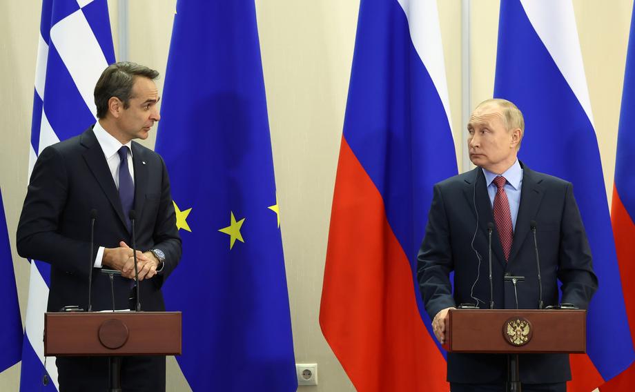 Greek Prime Minister Kyriakos Mitsotakis visits Russia