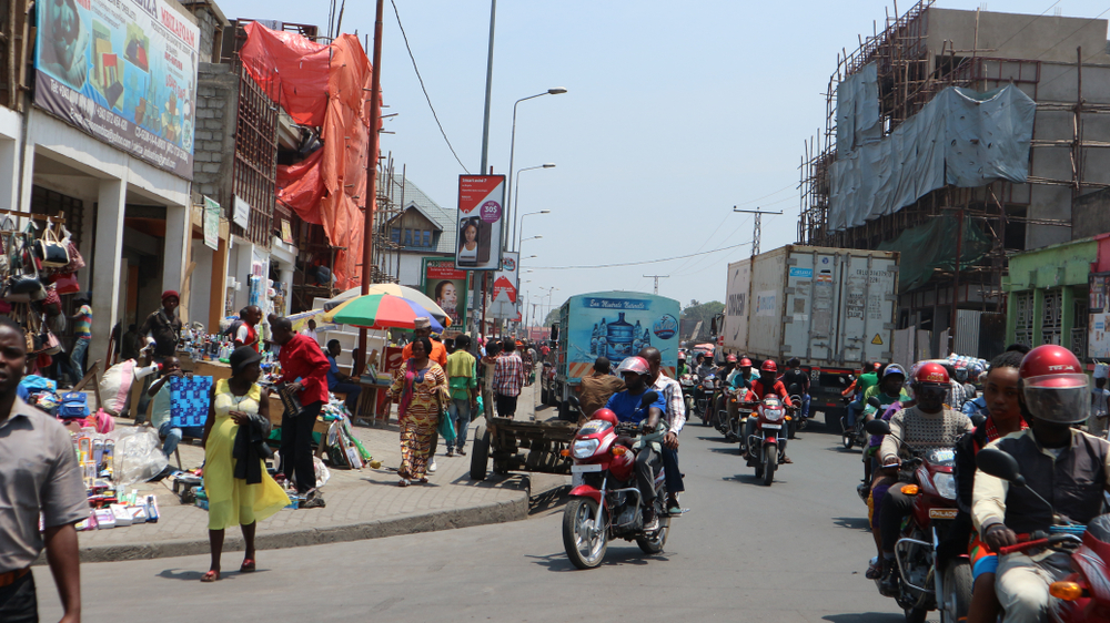 Goma,,North,Kivu,,Dr,Congo,-,September,2017:,Street,Scene