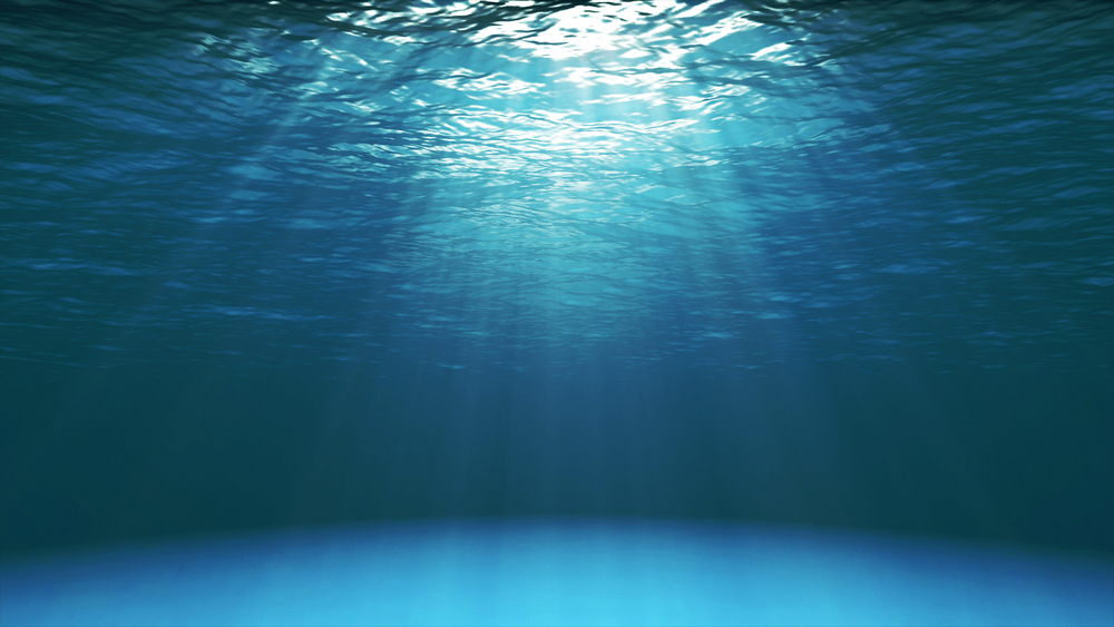 Dark,Blue,Ocean,Surface,Seen,From,Underwater.,Abstract,Fractal,Waves
