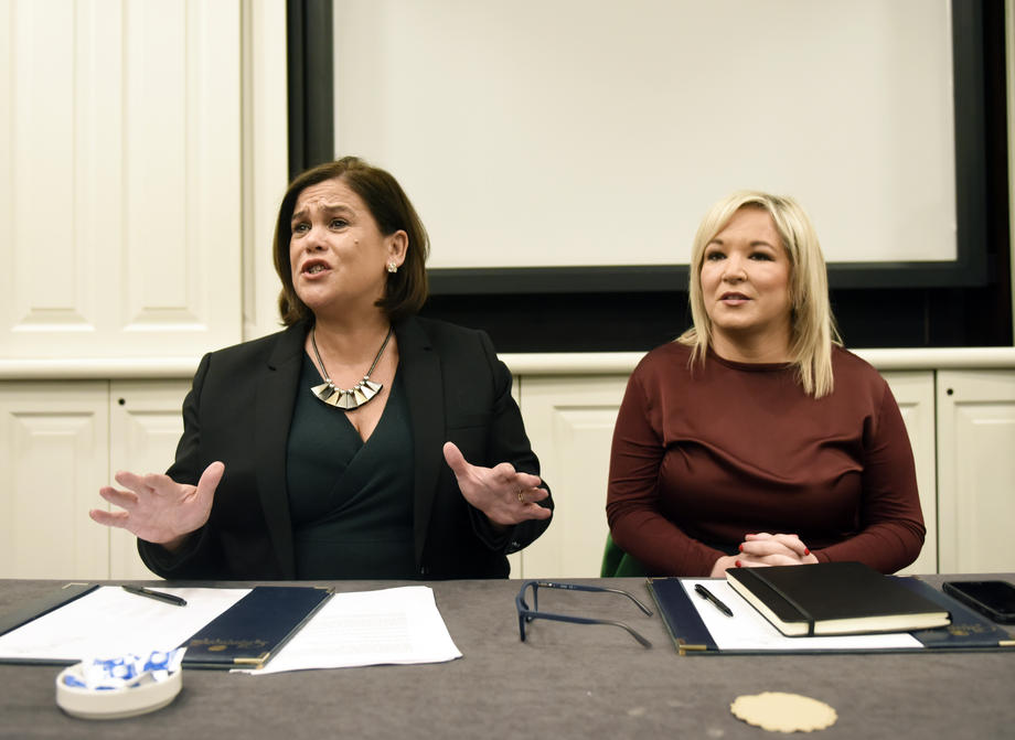 Sinn Fein meeting in Dublin