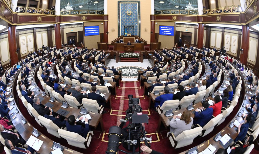 Tokayev speaks in Parliament