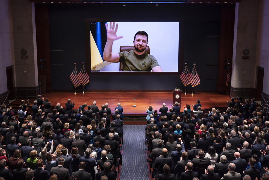 Ukraine&rsquo;s President Zelensky video address to US Congress