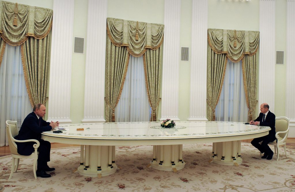 German Chancellor Olaf Scholz visits Moscow