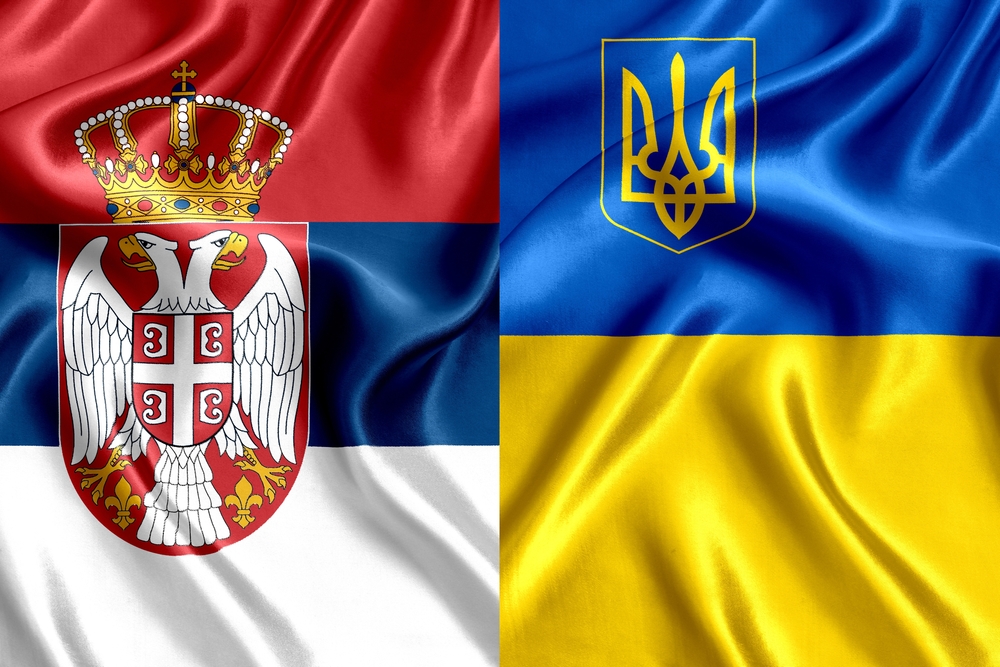 Flag,Of,Serbia,And,Ukraine