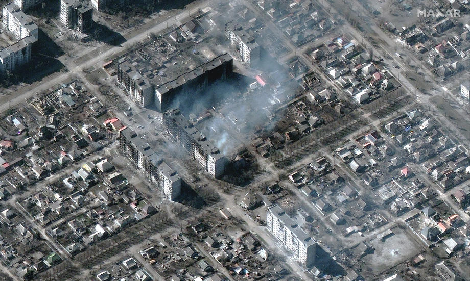 Satellite image of area in Ukraine