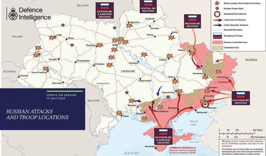 The map of war in Ukraine