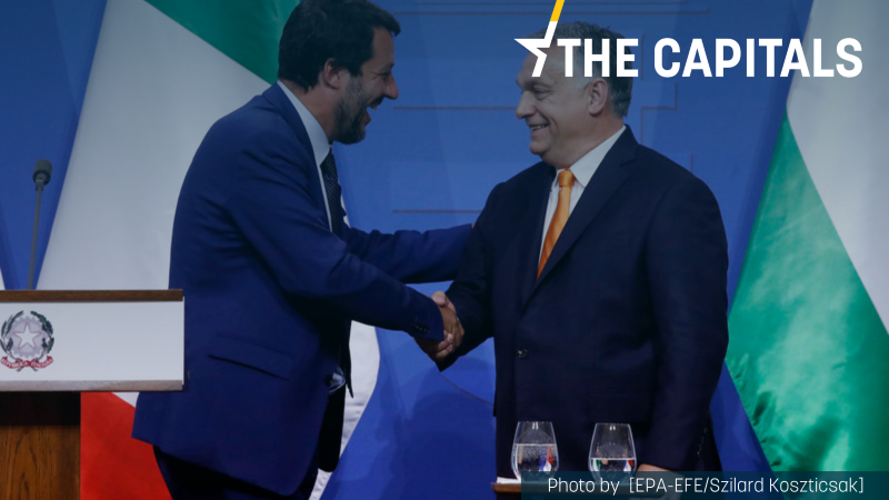 Rencontre des leaders d’extrême droite Salvini et Orbán à Rome