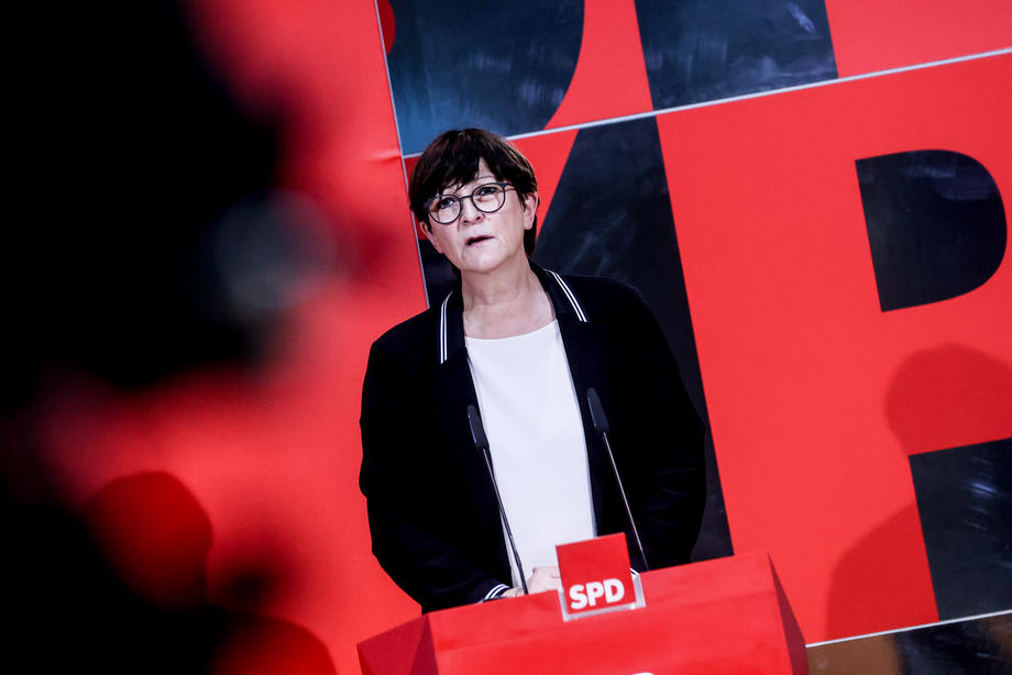 Germany&rsquo;s Social Democratic (SPD) press conference