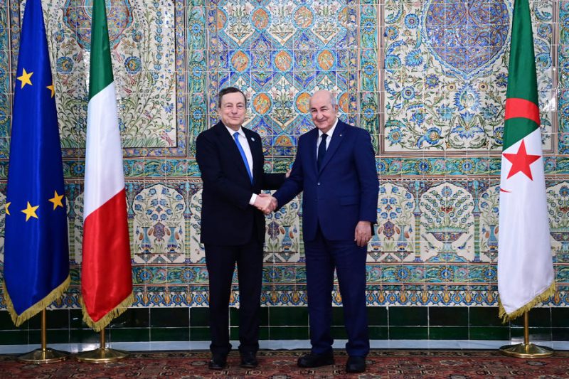 Mario Draghi en visite en Algérie pour renforcer l’approvisionnement en gaz de l’Italie
