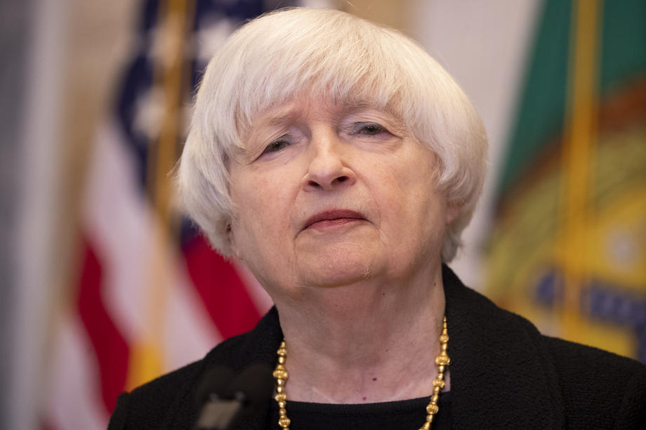 US Treasury Secretary Janet Yellen holds news conference