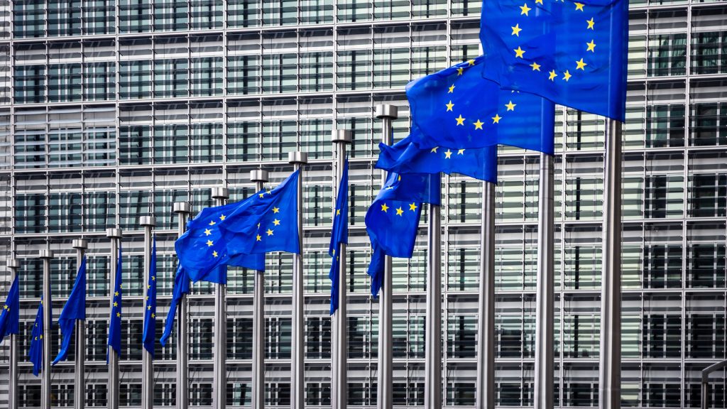 EU flags Berlaymont