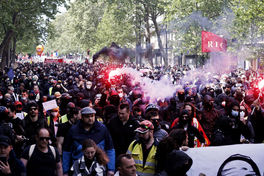 Labor Day Protests in Paris