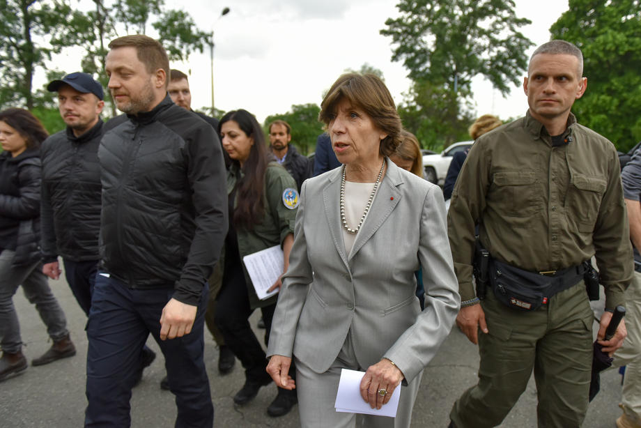 French Foreign Minister Catherine Colonna visits Ukraine