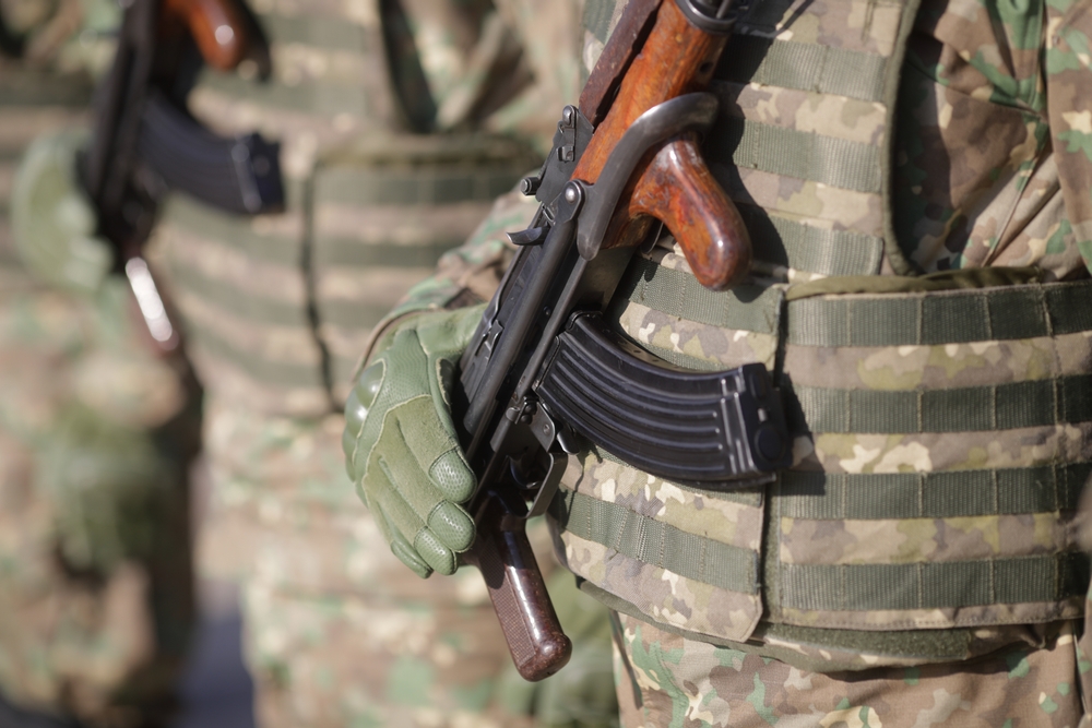 Bucharest,,Romania,-,January,24,,2022:,Details,With,Romanian,Soldiers