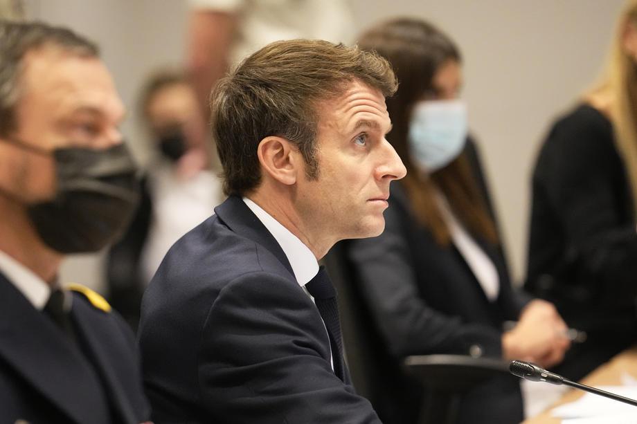 Macron joins NATO members for video-conference amid Russian-Ukrainian conflict