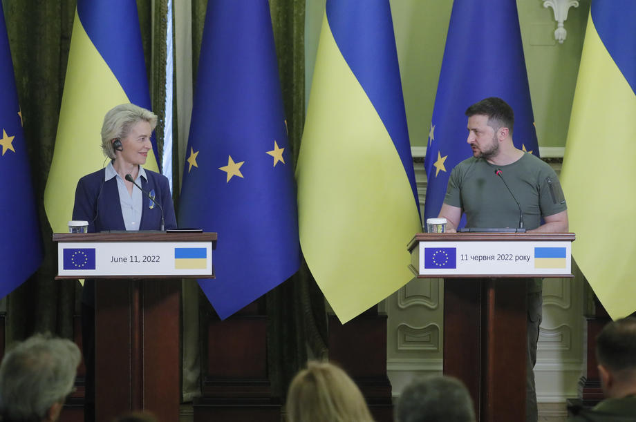 President of EU Commission Ursula von der Leyen visits Ukraine.