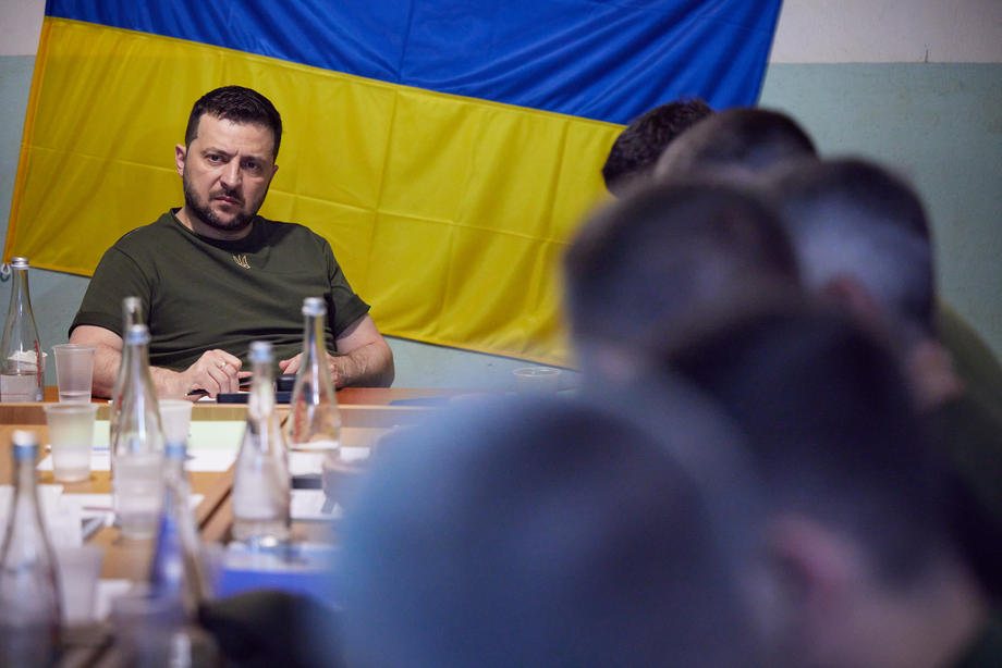 Ukrainian President Zelensky on a working trip to the Mykolaiv region