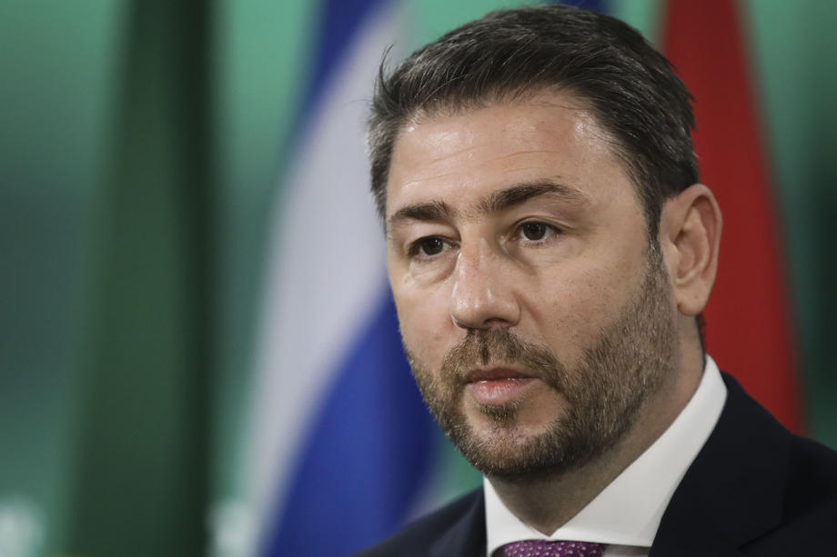 New Greek PASOK party leader Nikos Androulakis in Portugal