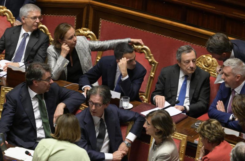 Le gouvernement de Mario Draghi au bord de l'effondrement