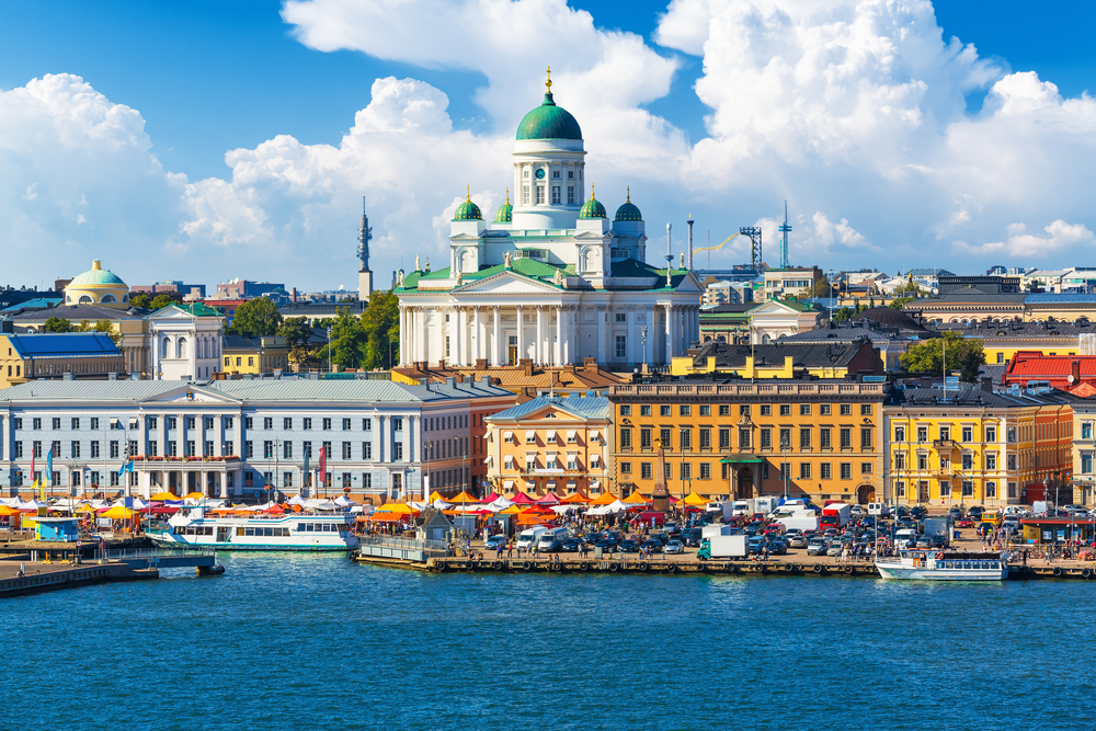 Scenic,Summer,Panorama,Of,The,Market,Square,(kauppatori),At,The